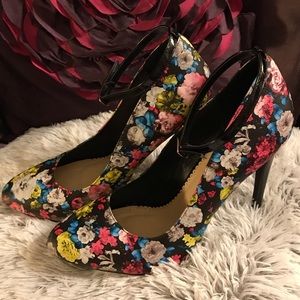 Valarie Multi-colored Flower Stilettos